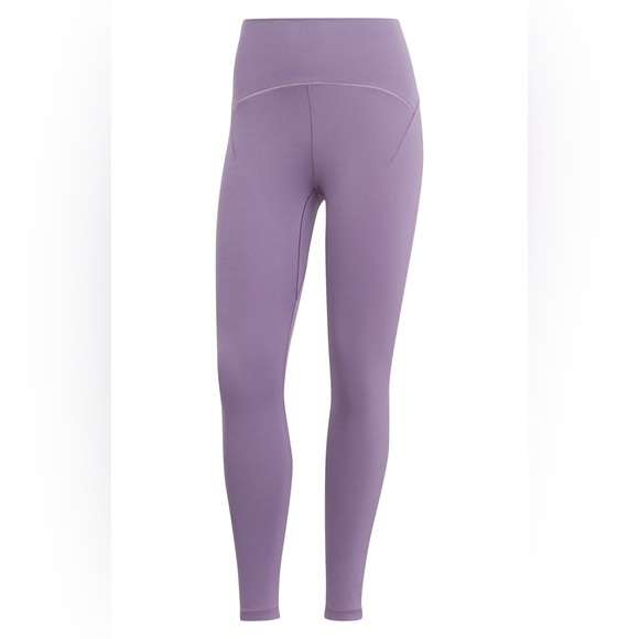ADIDAS Women’s Yoga Studio Luxe 7/8 Leggings in Shadow Violet NWT - Picture 1 of 6